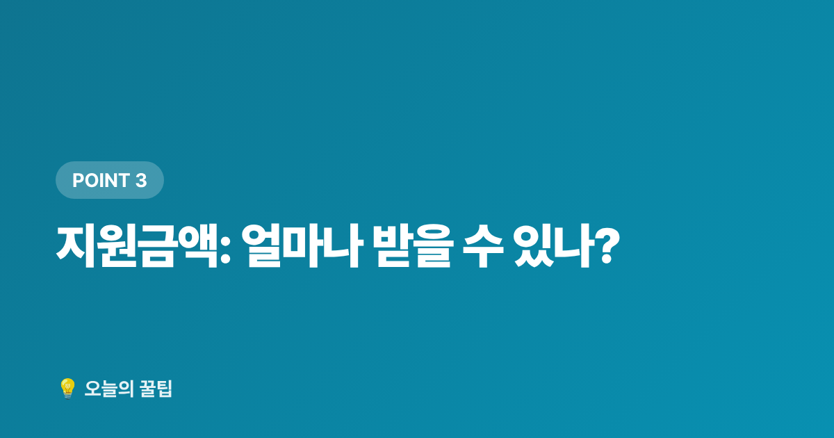 지원금액: 얼마나 받을 수 있나? - 재난적 의료비 지원사업 신청 자격·금액·방법 총정리