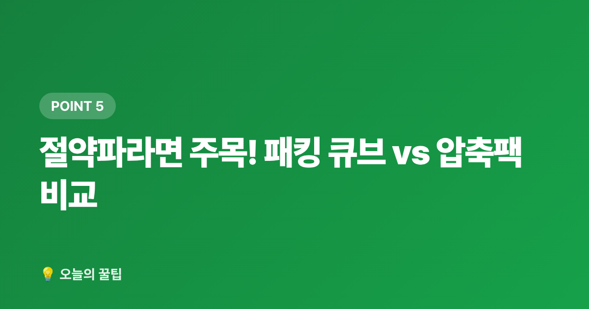 절약파라면 주목! 패킹 큐브 vs 압축팩 비교 - 휴가 짐꾸리기 완전정복: 패킹법·캐리어·비치백 선택 기준